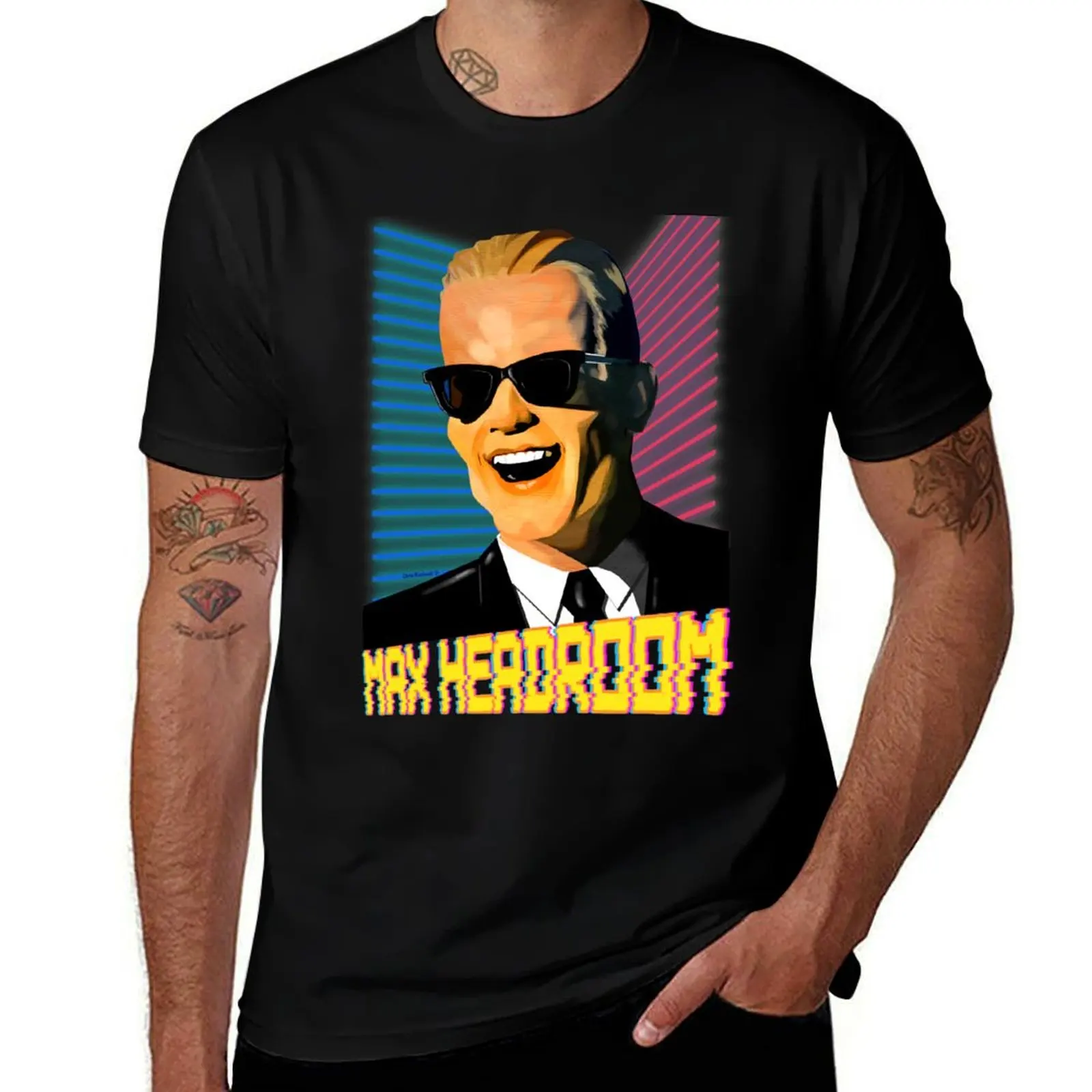 Max Headroom 2021 T-Shirt Streetwear Print Tee Shirt T-Shirt