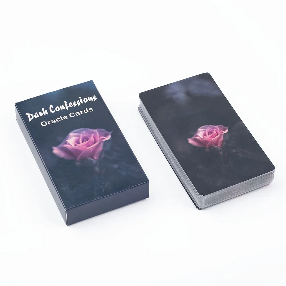Dark Confession Oracle-Karten Twin Flame Oracle-Karten Love Keywords, Messages Deck, Dark Shadow 50 Stück Karten – Detail 4