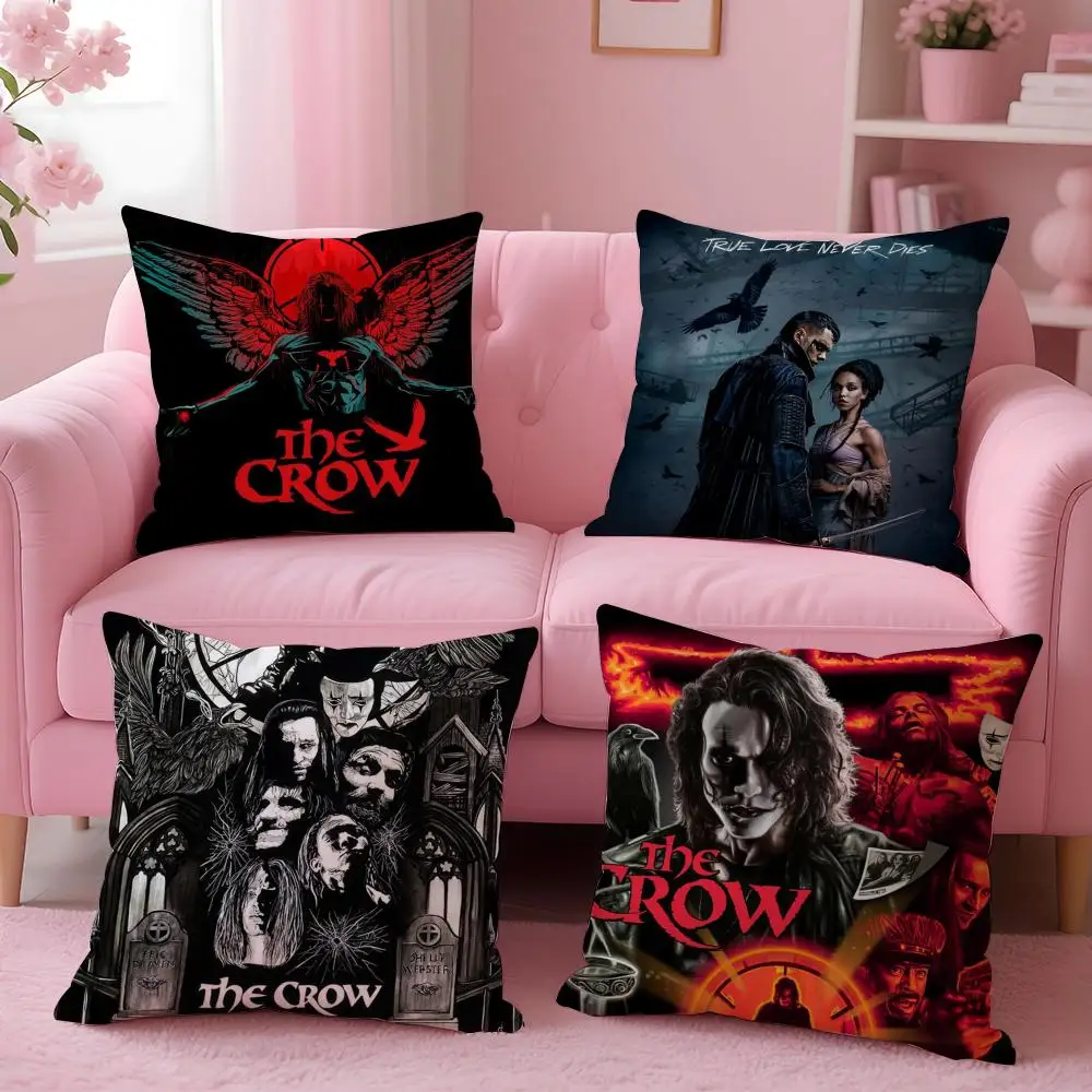 Movie Raven T-The CrowS Cushion Cover Comfortable Reversible Pillow Cover Ideal for Car Sofa Bedroom & Beyond