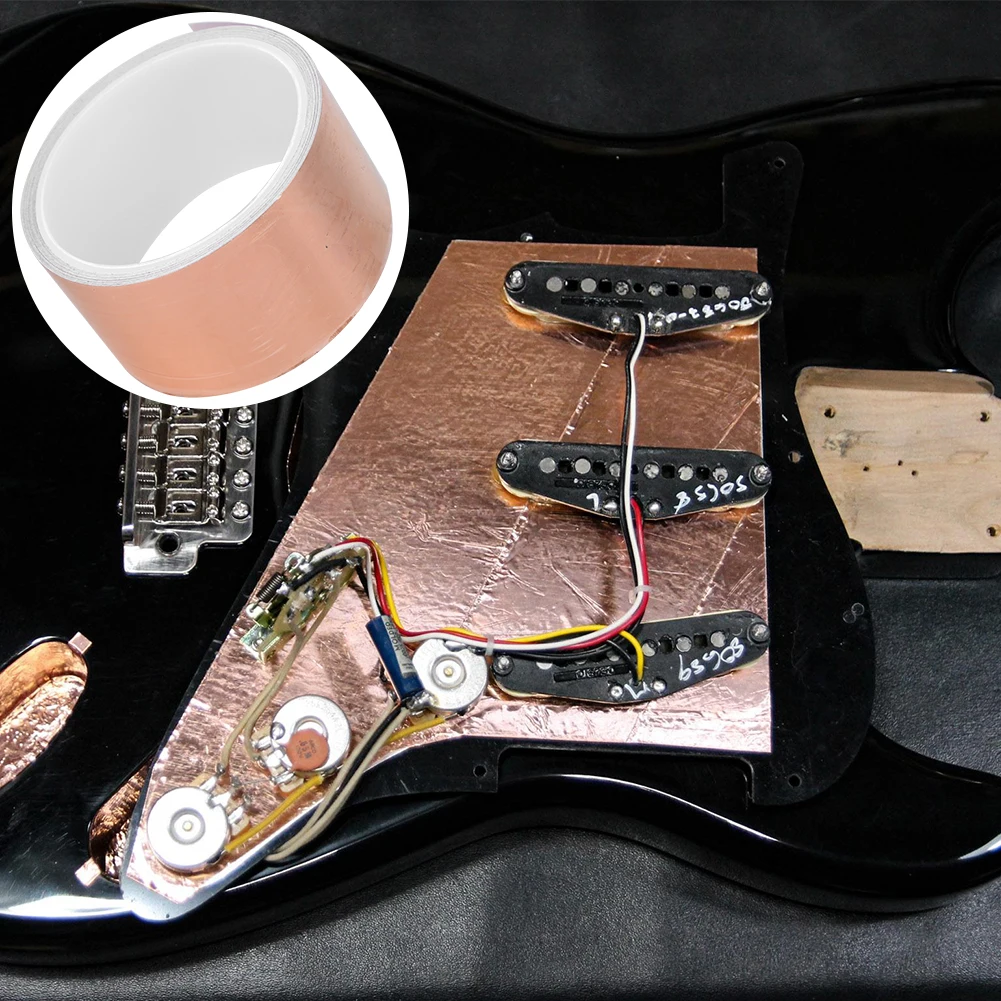 Copper Foil Tape Single-Conductor Shielding Conductive Copper Foil Tape For Electric Guitars to Enhance Sound Quality
