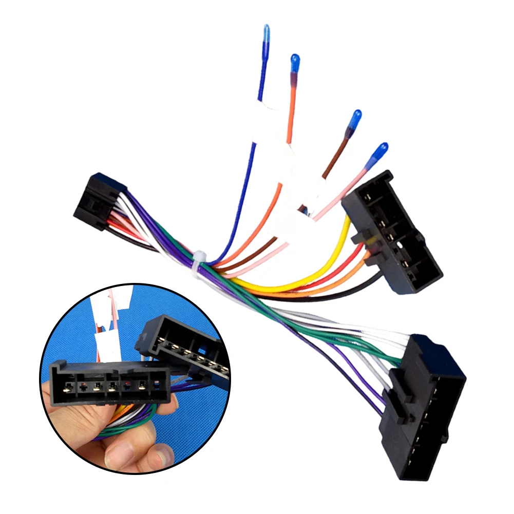 

12V Car Radio Power Cable For Ford For Mondeo For Ford Fiesta For Ford Transit 2004-2007 Black ABS Electronics Accessories