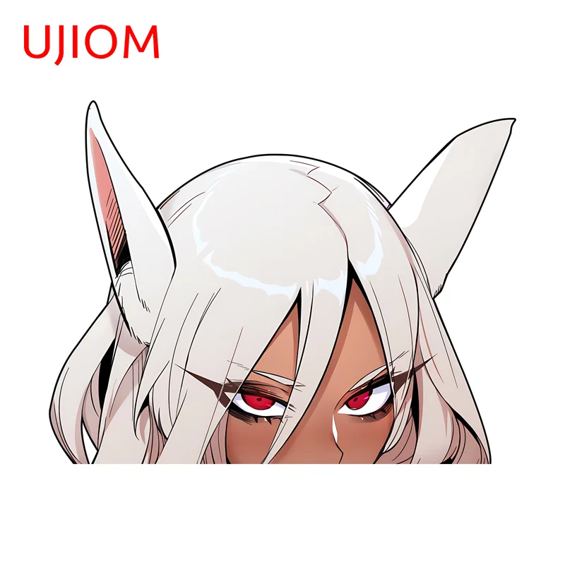 UJIOM Anime Fugure Peeking Mirko Wall Sticker Delicat Premium Creative Warterproof PVC Decal Suitable For Computer Case Decor