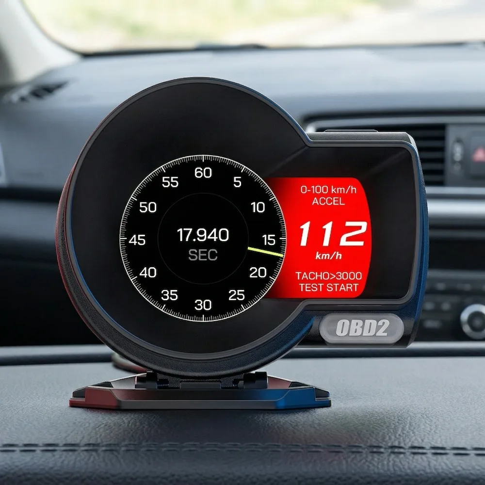 

Car HUD F8pro OBD2 Diagnostic Tools Newest Version LCD Head Display Dashboard Speed Clock Head Up Display Universal