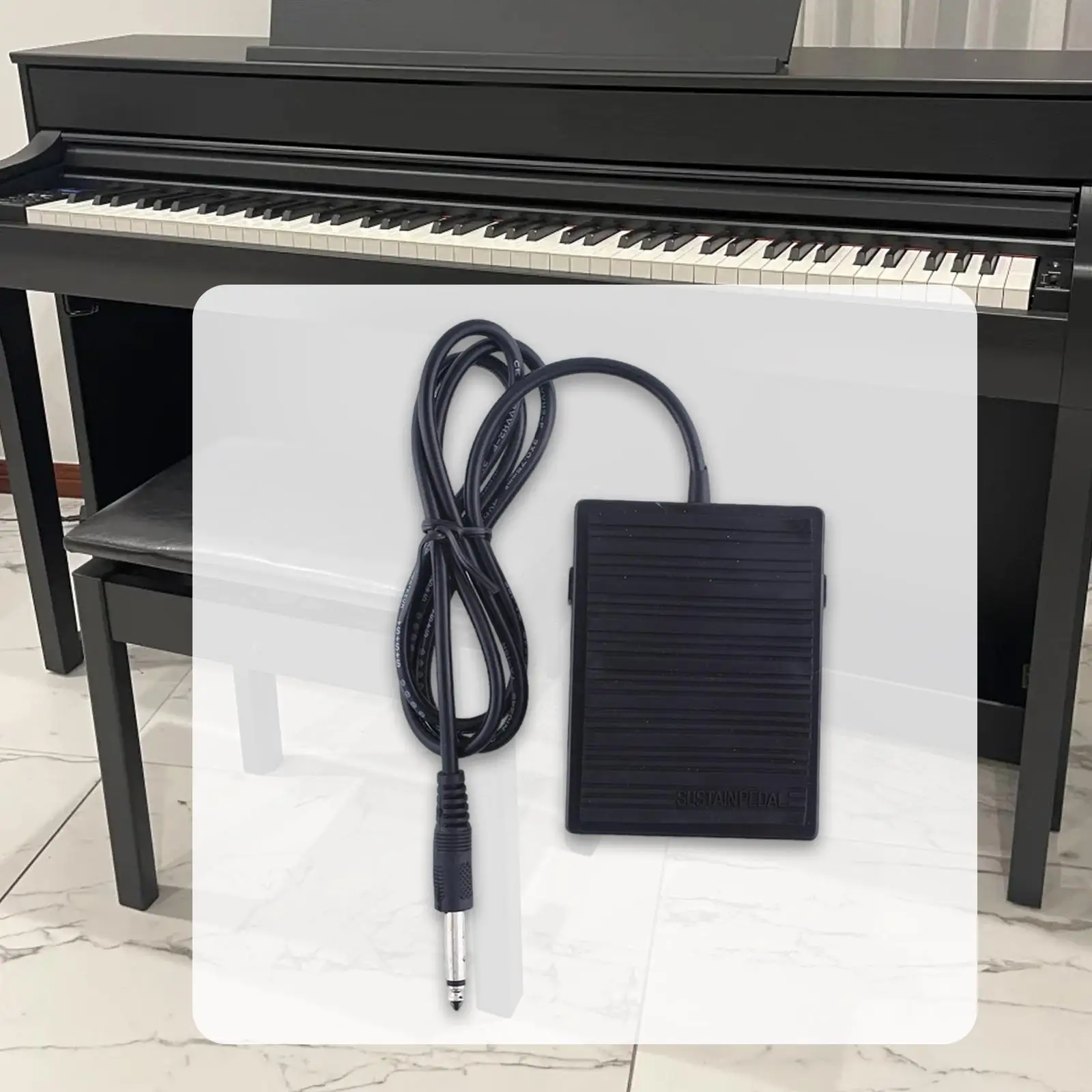 Electric Pianos Keyboards Sustain Pedal for MIDI Synthesizer for Performance