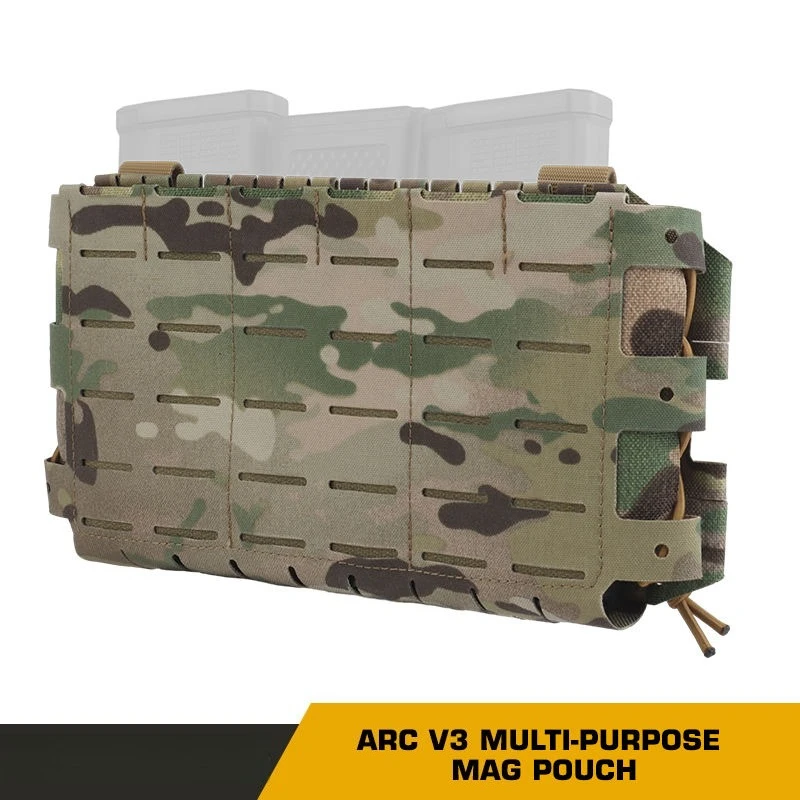 Tacticl Triple Magazine Pouch Multi-purpose Chest Rig Hunting Plate Carrier ARC V3 Molle Mag Airsoft for M4 AR15 Clip Bag