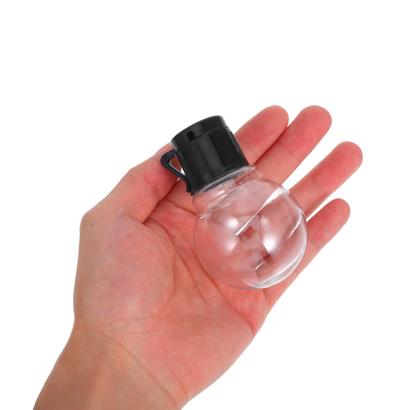 20 قطعة سلسلة أضواء فارغة غلوب مصابيح كهربائية البلاستيك قلادة الديكور استبدال لحديقة حفل زفاف عيد الميلاد