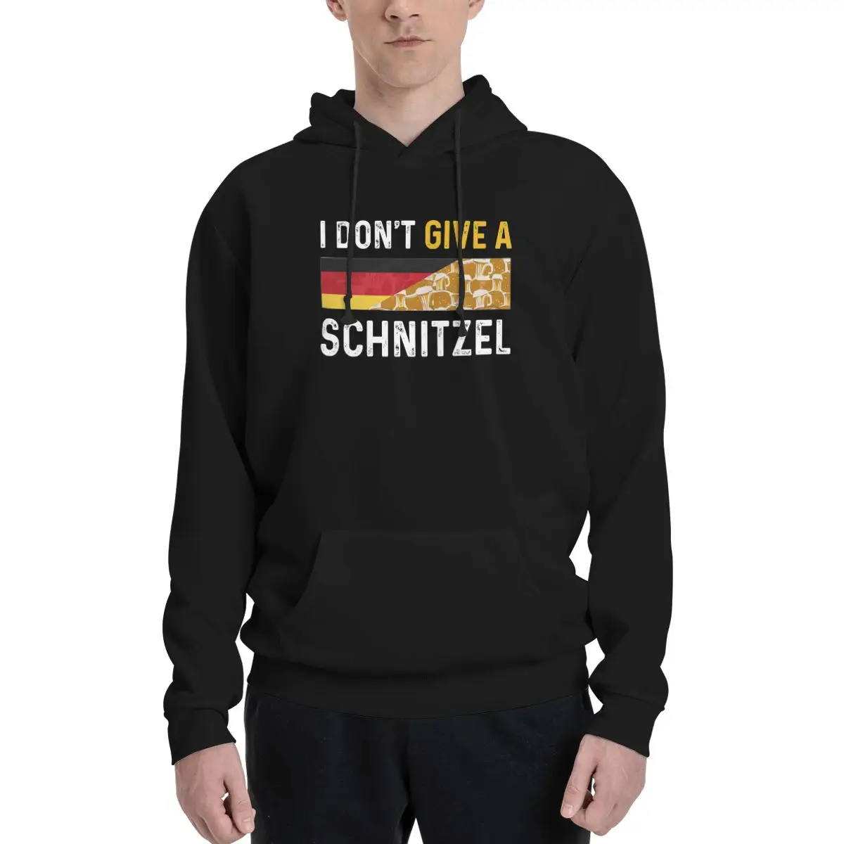 

I Don't Give A Schnitzel Beer Hoodie For Men Women Pullover Long Sleeve Sweatshirts Drawstring Hooded Shirt with Kanga Pocket