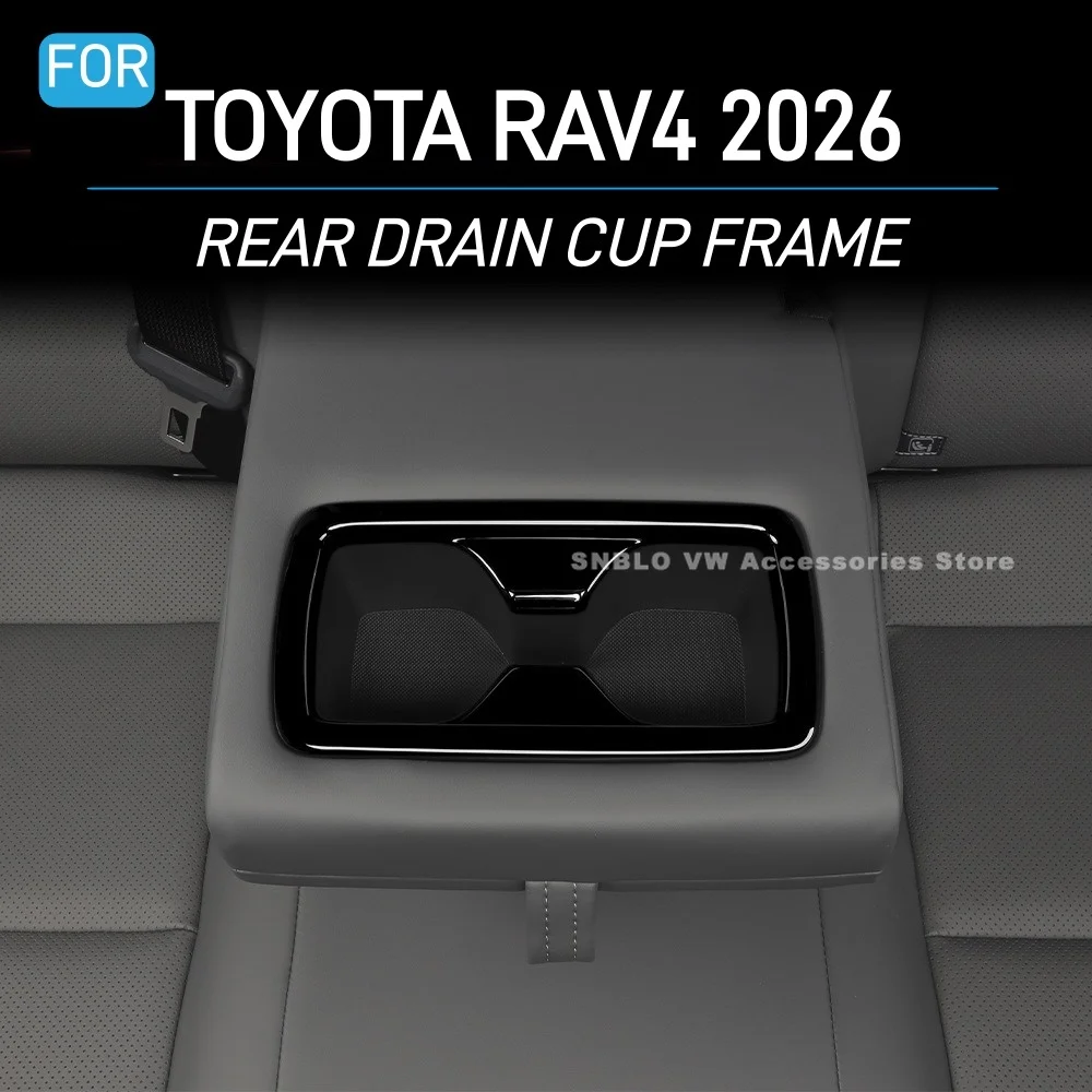 

For TOYOTA RAV4 2025 2026 Accessories Rear Drain Cup Frame Decoration Sticker