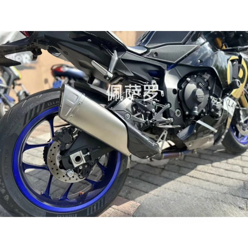 Slip On For Yamaha YZF R1 R1M MT10 2015-2023 Full Motorcycle Exhaust Escape Systems Pipe Connection 60mm  Akrapovic Muffler