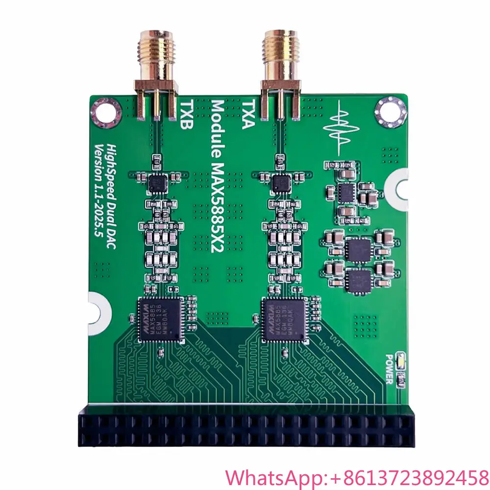 

Dual-Channel MAX5885 High-Speed DAC Module, Arbitrary Waveform Generation