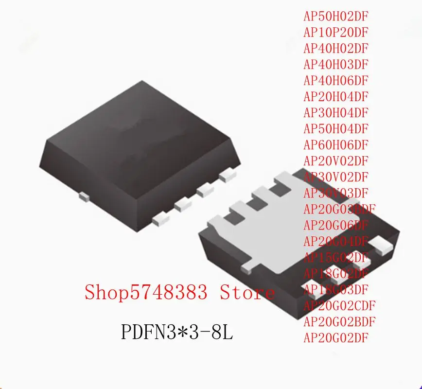 10 قطعة AP20G03BDF AP20G06DF AP15G02DF AP20G04DF AP18G02DF AP18G03DF AP20G02CDF AP20G02BDF AP20G02DF PDFN3 * 3