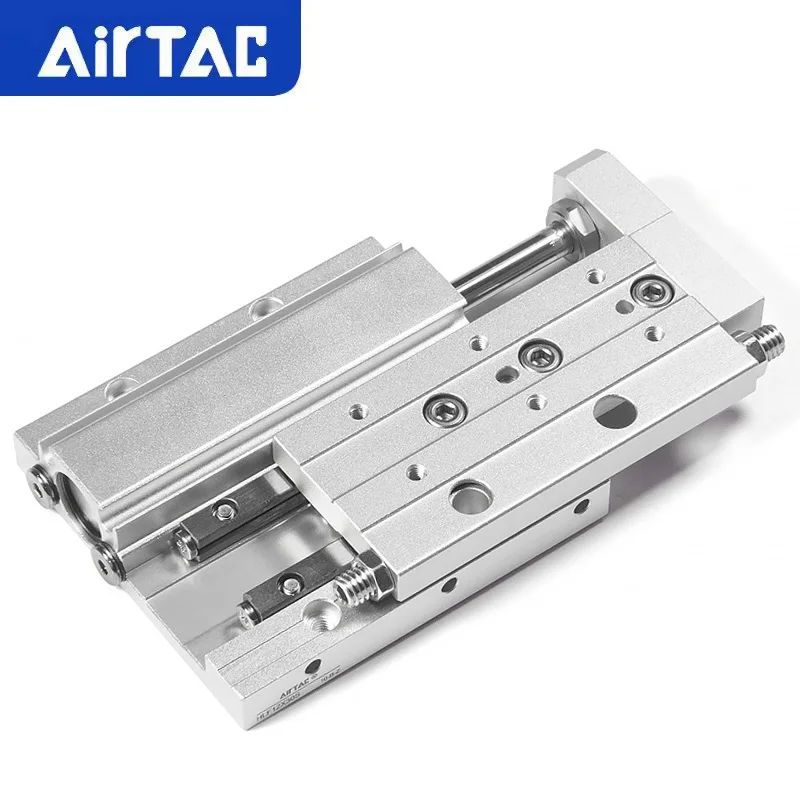 AirTAC HLF High-precision Sliding Table Pneumatic Cylinder HLF Bore 8 12 16 20mm Stroke 10 20 30 40 50 75 100mm-S With Magnetic