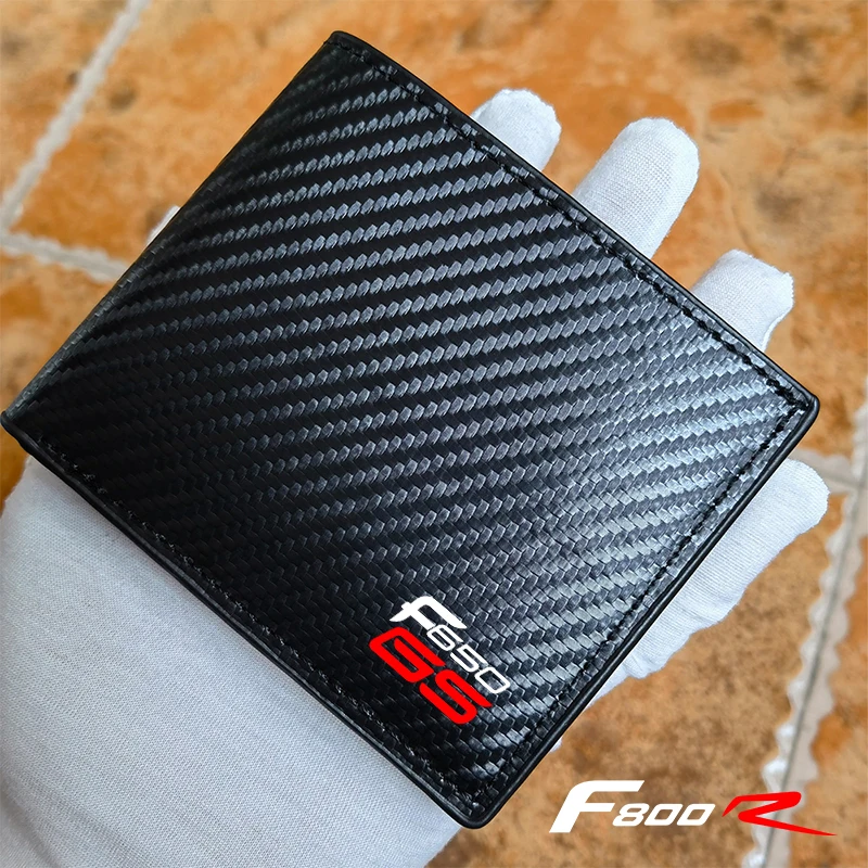 motorcycle for bmw f650gs f700gs f800gs f800r f850gs f900 f900r f900x rmotorcycle carbon fiber leather wallet Card package