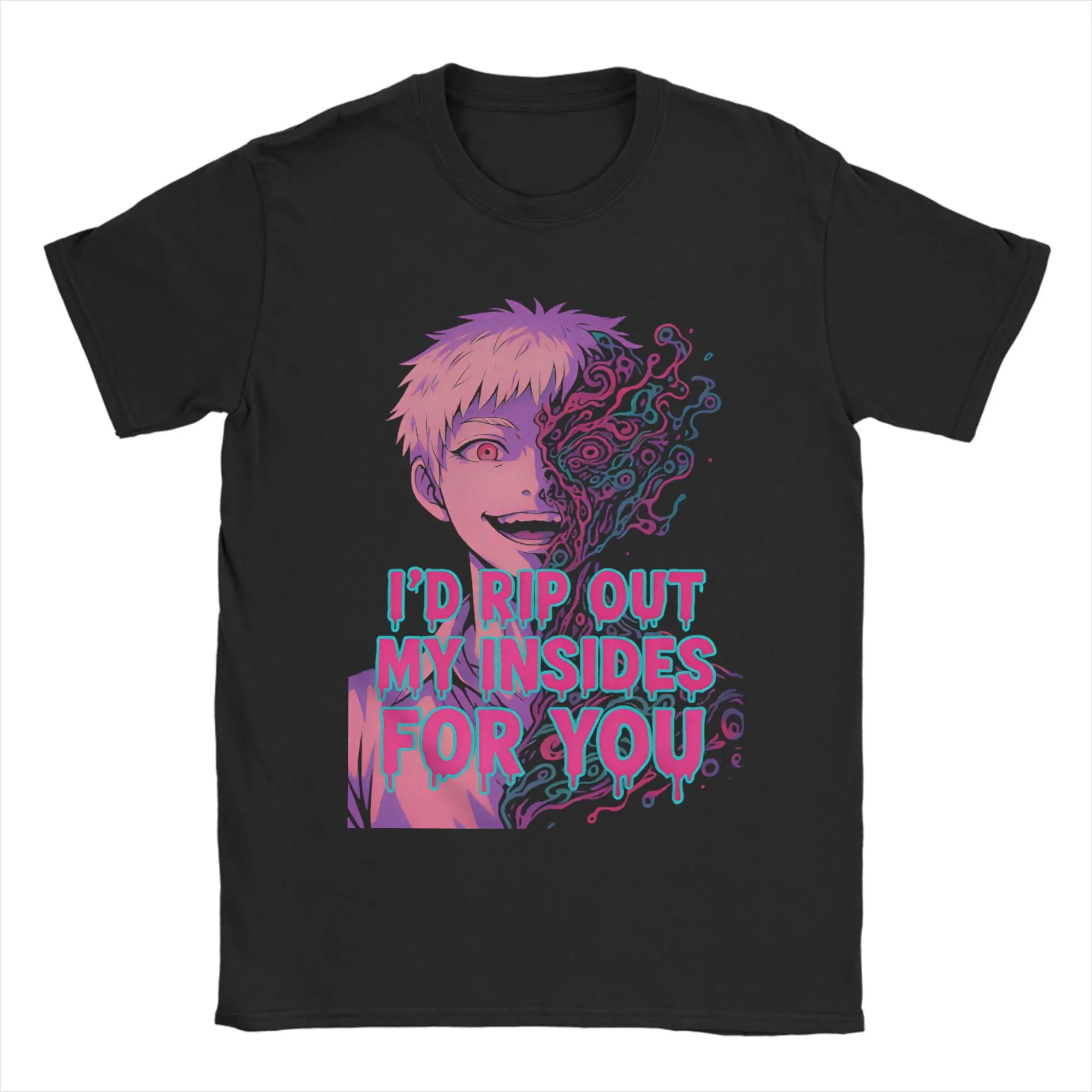 

The Summer Hikaru Died T-Shirts Men Rip Out My Insides Novelty 100% Cotton Tees Crew Neck Short Sleeve T Shirt Gift Idea Clothes