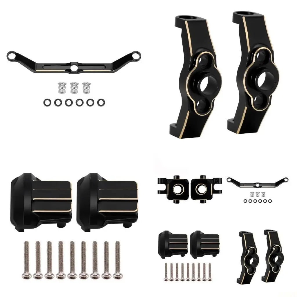 B03F Brass Upgraded Parts Remote Control Game Vehicle Shock Covers for 1/18 TRX4M Crawler Car
