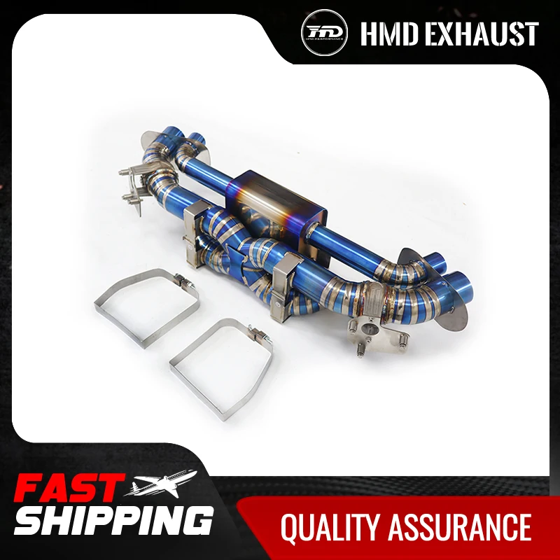 HMD Titanium Exhaust System Performance Catback for Porsche 911 992 Carrera 3.0T Muffler With OEM Valves