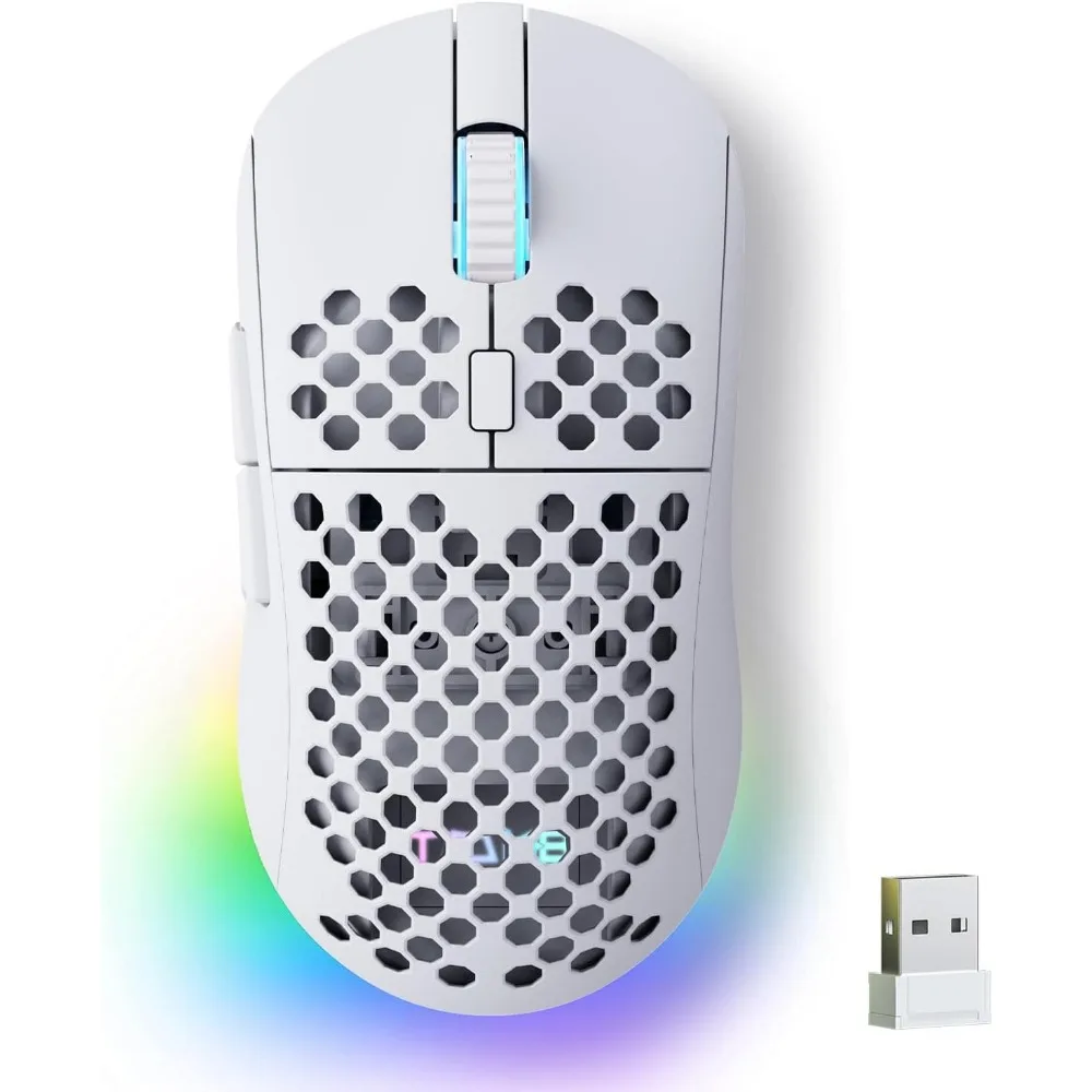 24000DPI Gaming Mouse: Long Battery, Programmable Buttons, RGB, Multi-Connectivity for PC/Mac/Laptop