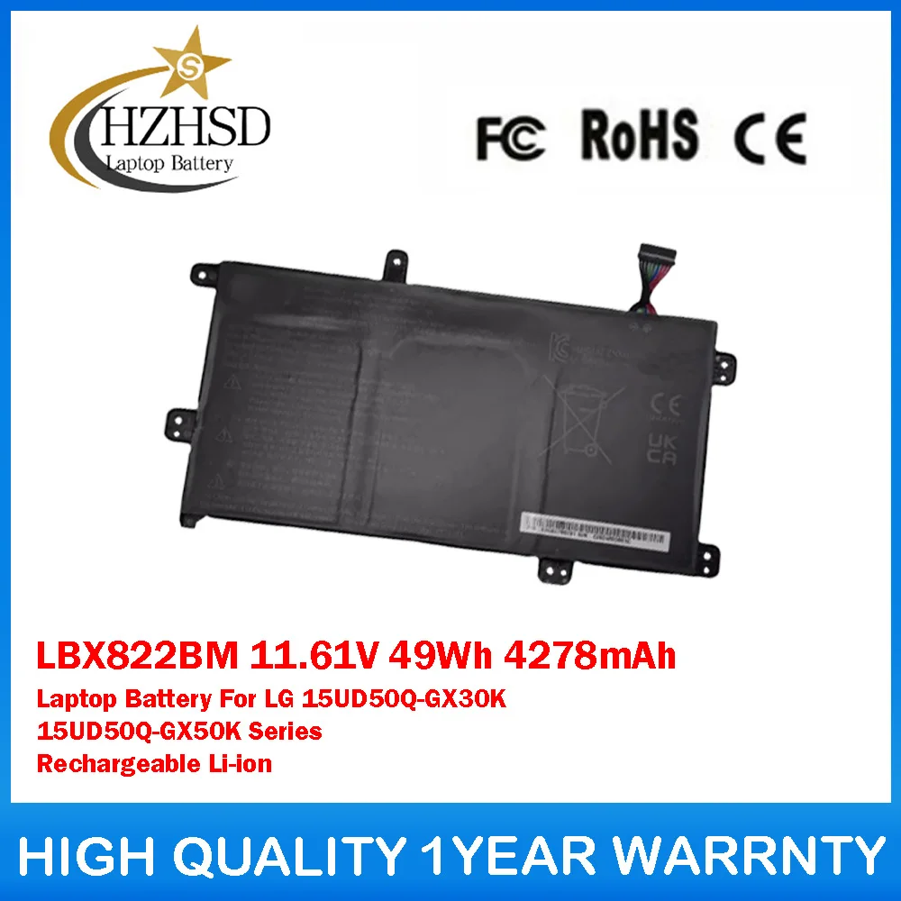 

LBX822BM 11.61V 49Wh 4278mAh Laptop Battery For LG 15UD50Q-GX30K 15UD50Q-GX50K Series Rechargeable Li-ion