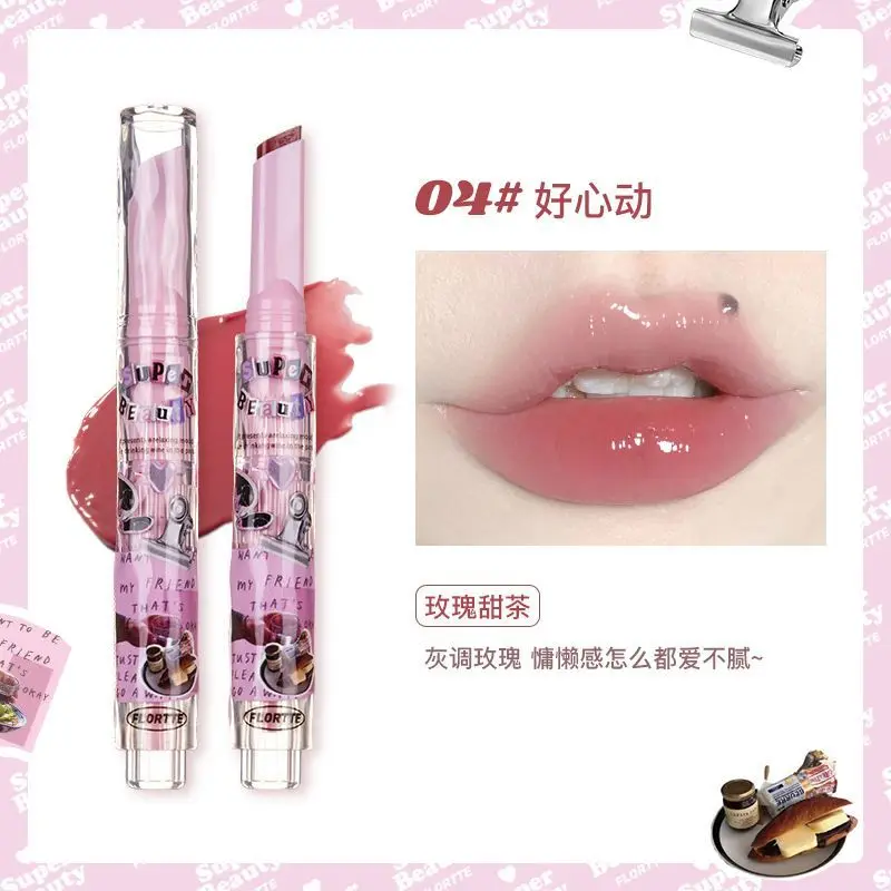 Flortte Matte Lip Glazuur Langdurige Hydraterende Matte Mousse Lippenstift Cartoon Anime Co-Branded Lip Cosmetica Beauty Maquillage