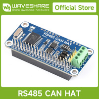 Waveshare RS485 CAN HAT For for  for Raspberry Pi 5/4B/3B/Pi Zero/Zero, Allows Stable Long-Distance Communication via RS485/CAN