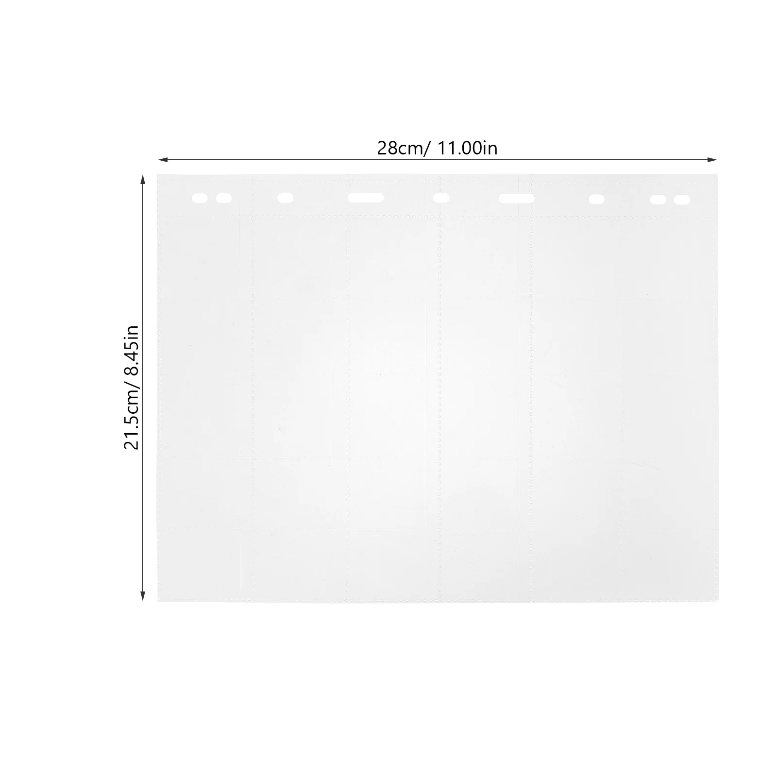 10 hojas de sellos para coleccionar páginas, transparencia completa, fácil visualización para libros de colección de sellos, portamonedas, páginas de sellos estándar