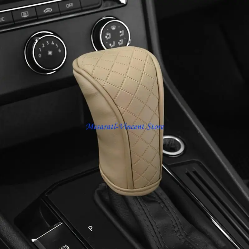 A70F General Gear Shifts Leather Case Stylish Protections PU Covers for Car Shifters