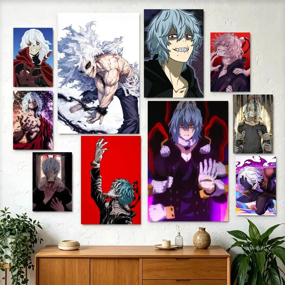 My H-Hero T-Tomura Shigaraki Poster Perfect Space Sticker Self Adhesive for Office Home Theater Wall