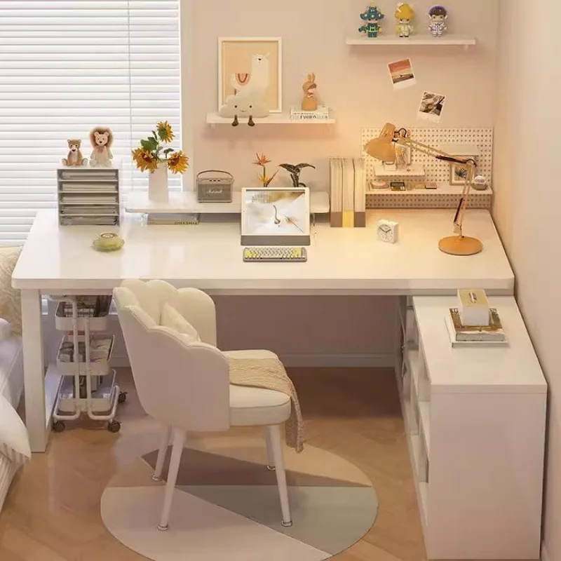 Corner desk Bookshelf Integrated writing desk Workbench Bedroom L-type desk Student household