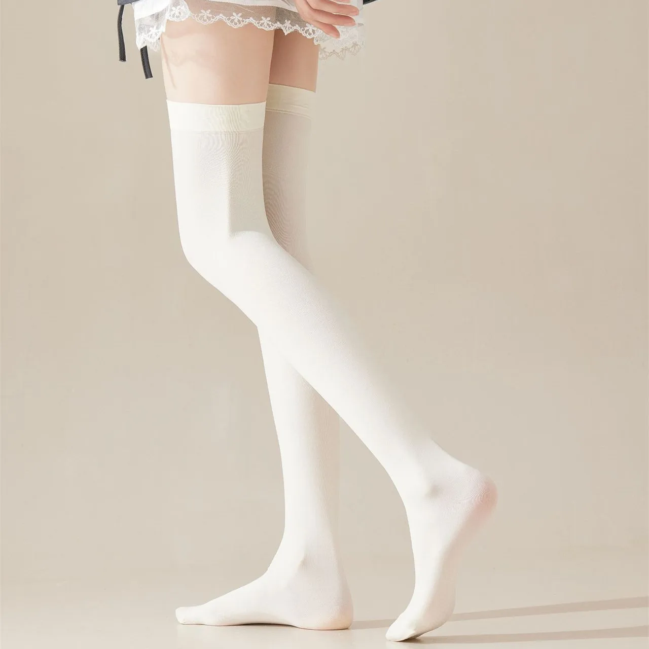 Over Knee Women Socks Thigh High Sock Girl Black White Knee Half Stockings Women Pink Long Socks