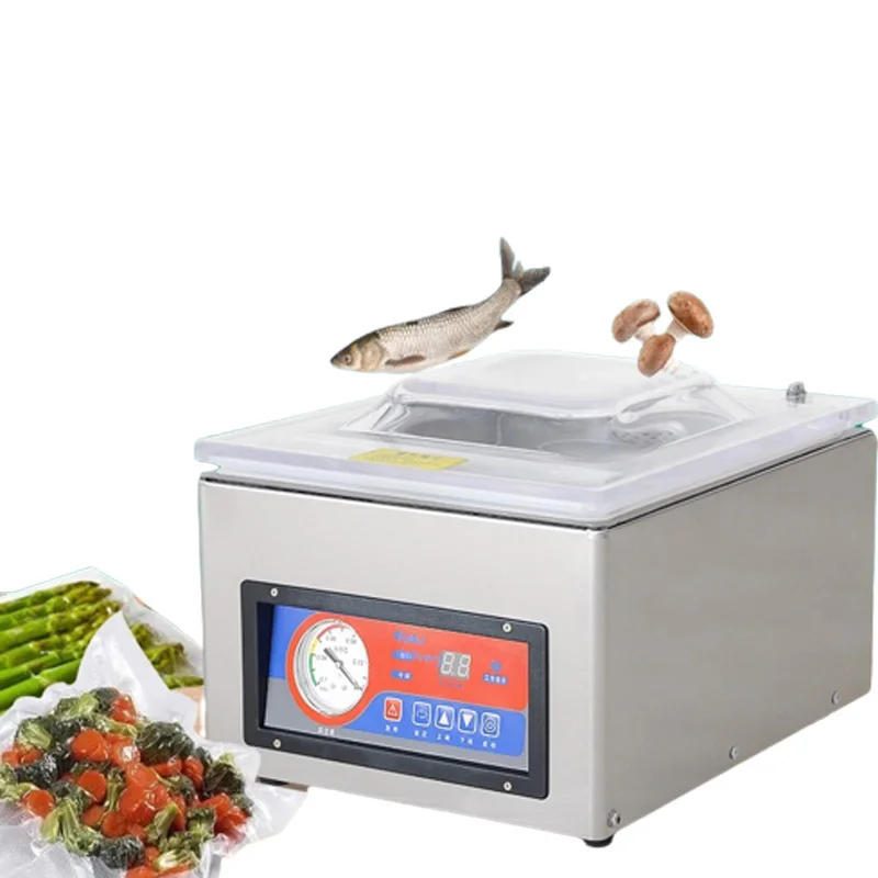 

TLF Vacuum Sealer Packing Machine Food Vacuum Sealing Machine for Kitchen Meat Fruit Bag Packaging Sealer 220V