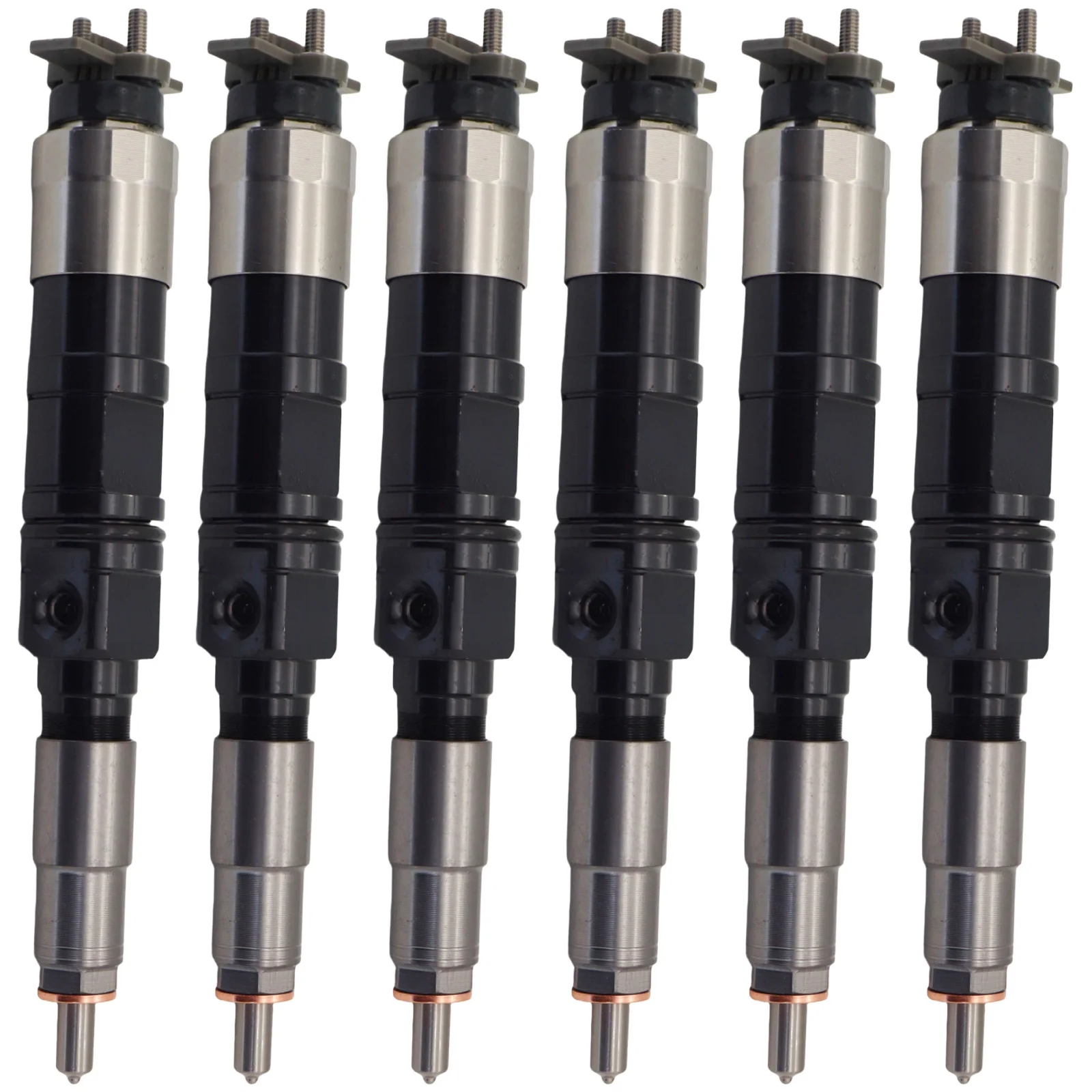 6PCS Fuel Injector RE529414 FIN2117CP For John Deere 4045T 6068T HPCR S350 Tier 3 4 Cylinders 4.5D 6.8D Engine