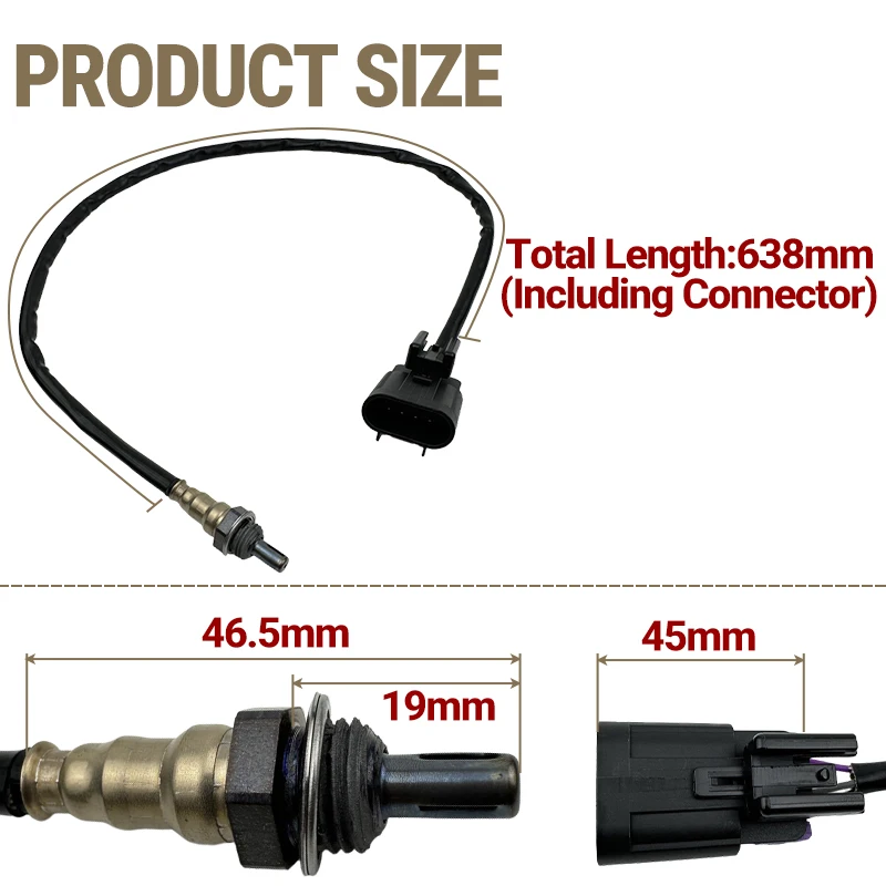 ATV/UTV Oxygen Sensor 4016021 For Polaris Ranger RZR XP 1000 Sportsman 570 O2 Sensor For Indian Chief Scout 28058603 4013979