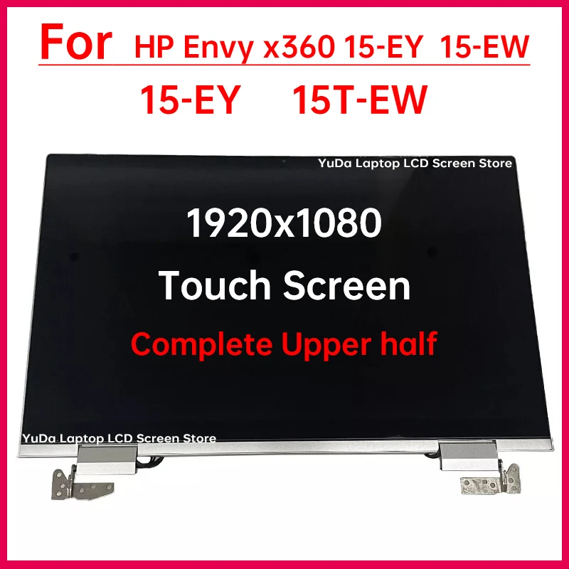 15.6 Inch Touch Screen For HP ENVY x360 2-in-1 Laptop 15-ey 15-ew LCD Display Complete assembly Replacement Upper half 1920x1080