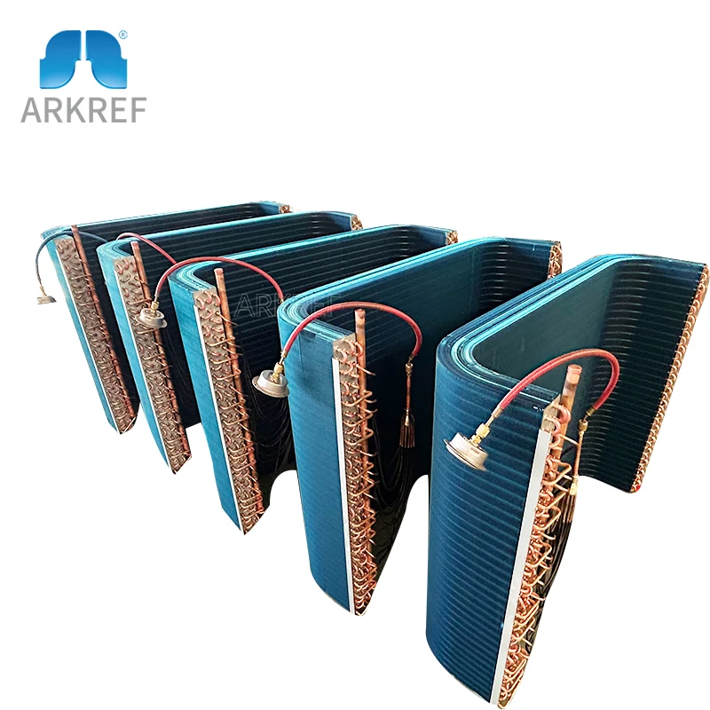 

Factory Direct Sales Copper Tube Aluminum Fin Heat Exchanger Hydrophilic Aluminum Foil Copper Sheet Copper Tube Condenser