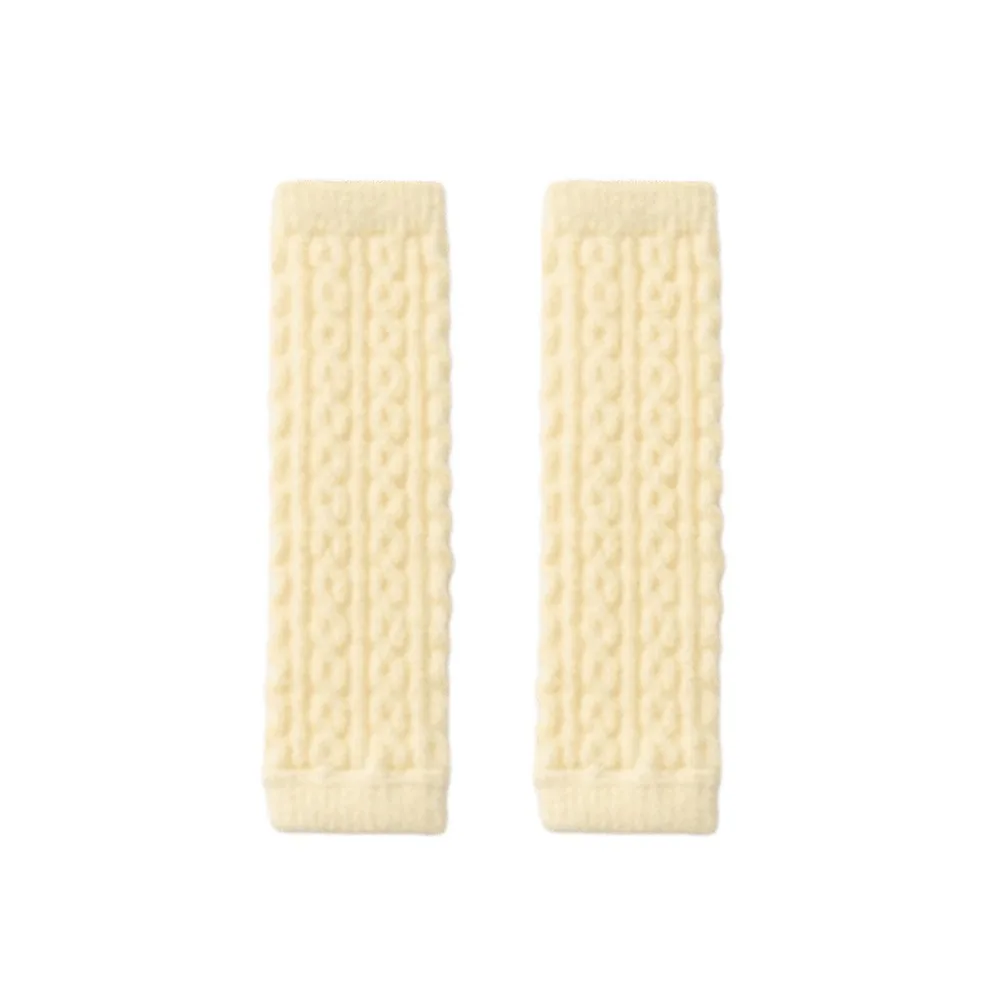 Ribbed Children Leg Warmers Soft Fabric Knitted Texture Infant Leg Warmers Thick Warm Multiple Colors Knitted Knee Socks