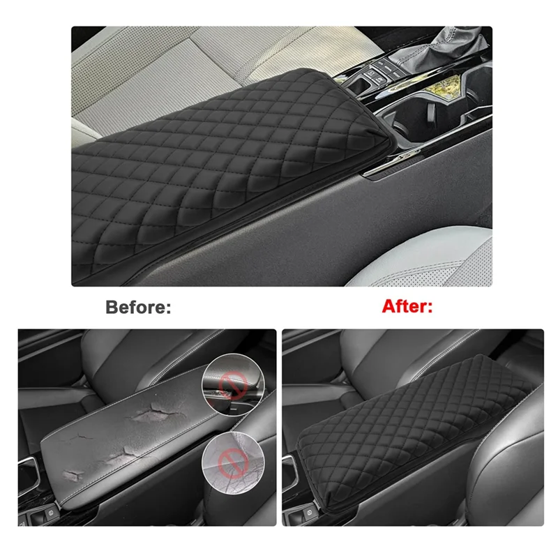 

Center Console Cover For Toyota Camry 2025 Middle Console Cover Armrest Pad Accessories Rhombus Style