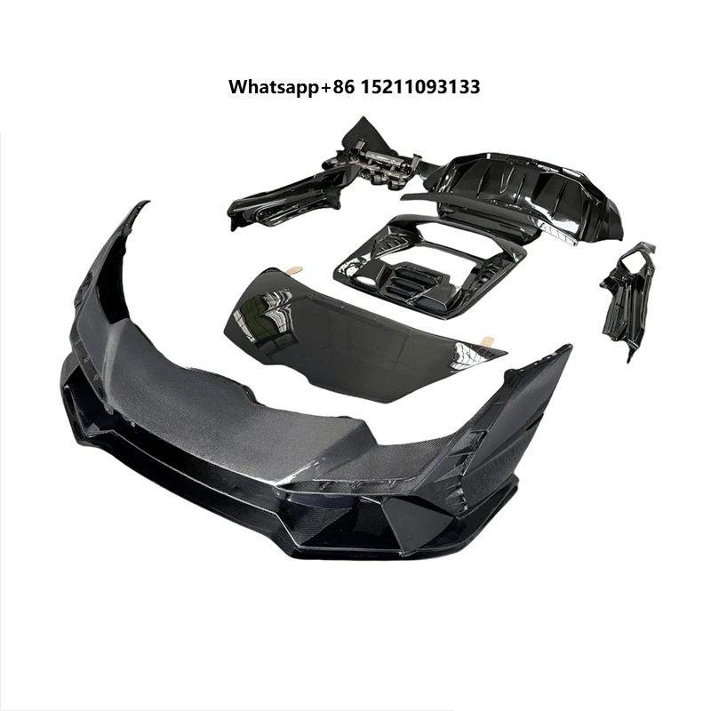 High Quality Tecnica Style All Carbon Fiber Body Kit for Huracan LP610 With Front Rear Bumper Side Skirts