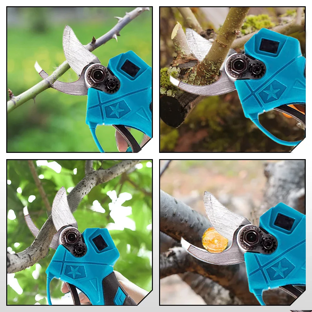 Tijeras de podar eléctricas sin escobillas, herramienta de jardín, tijeras de jardín eléctricas inalámbricas, herramientas de árboles frutales para batería Makita de 18V