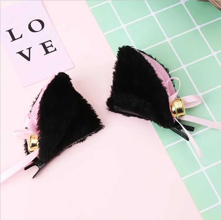 New Lovely Cat Ear Hair Wear Girls Anime Cosplay Costume Plush Hairband Night Party Club Bar Decorate Headbands Hair Accessories