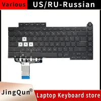 Nuevo teclado español ruso de EE. UU. para Asus ROG Strix G15 G513 G513Q G513QM G513QY G533, retroiluminado de EE. UU., 2021