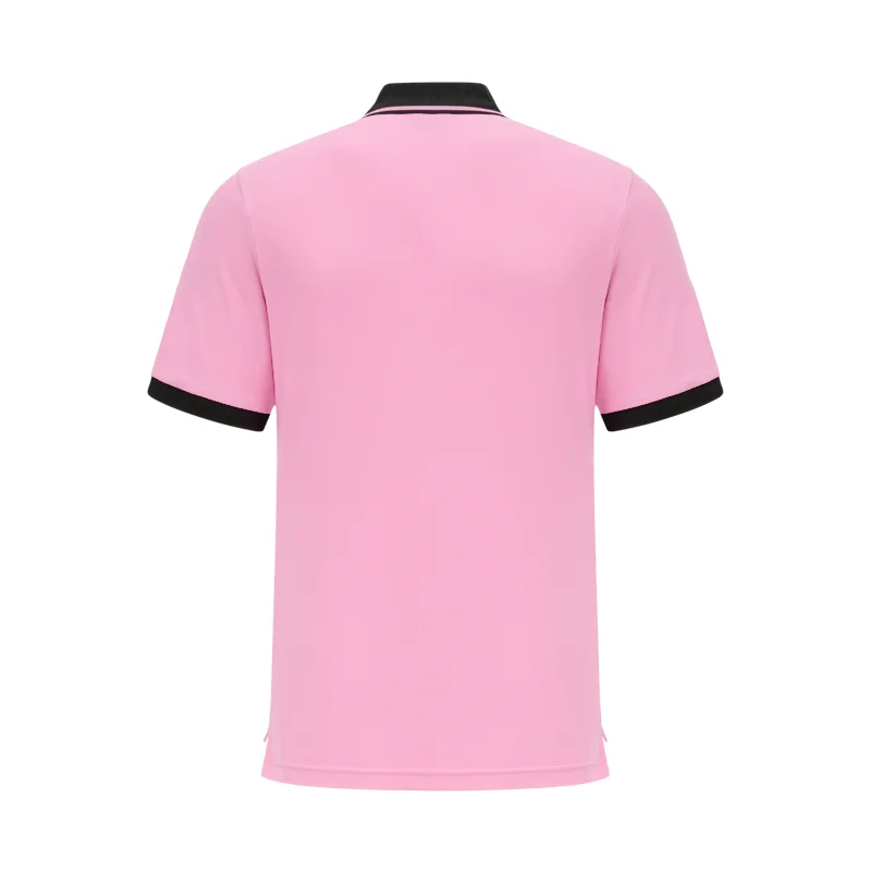 Men's Polo Shirt USA Royal Short Casual Sport Party High-End Cotton Embroidery 'MIAMI' Luxury Pink Color Original Design