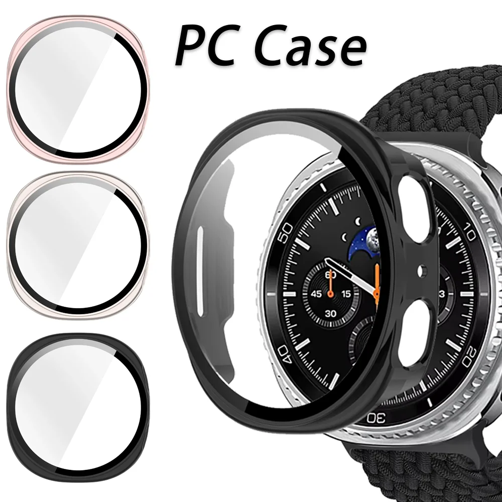 Tempered Glass PC Case for Samsung Galaxy Watch 8 40mm 44mm 8 Classic 46mm Protector Cover for Galaxy Watch 8 Ultra 47mm Shell