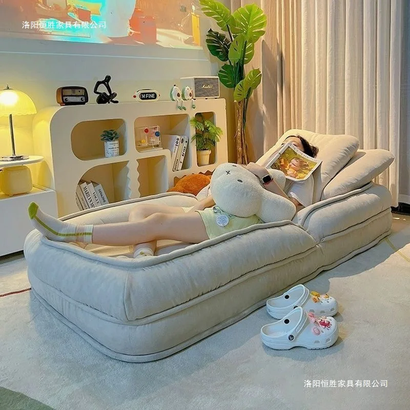 Lazy sofa reclining sleeping tatami folding balcony bedroom small sofa human kennel hair
