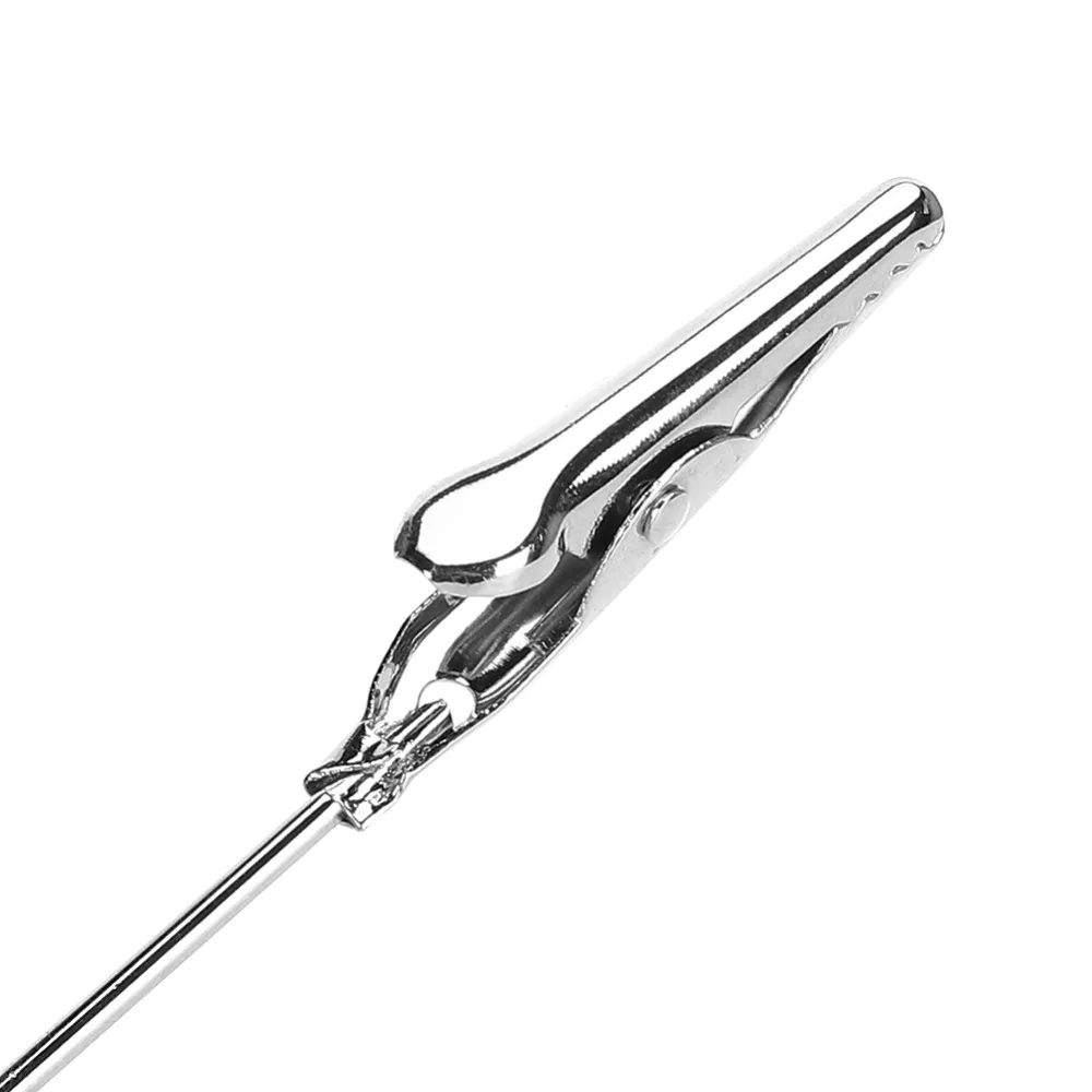 10PCS Alligator Clip Table Note Clips 15*3cm Round Table Cards Clip Silver Durable Metal Picture Clips Office Supplies