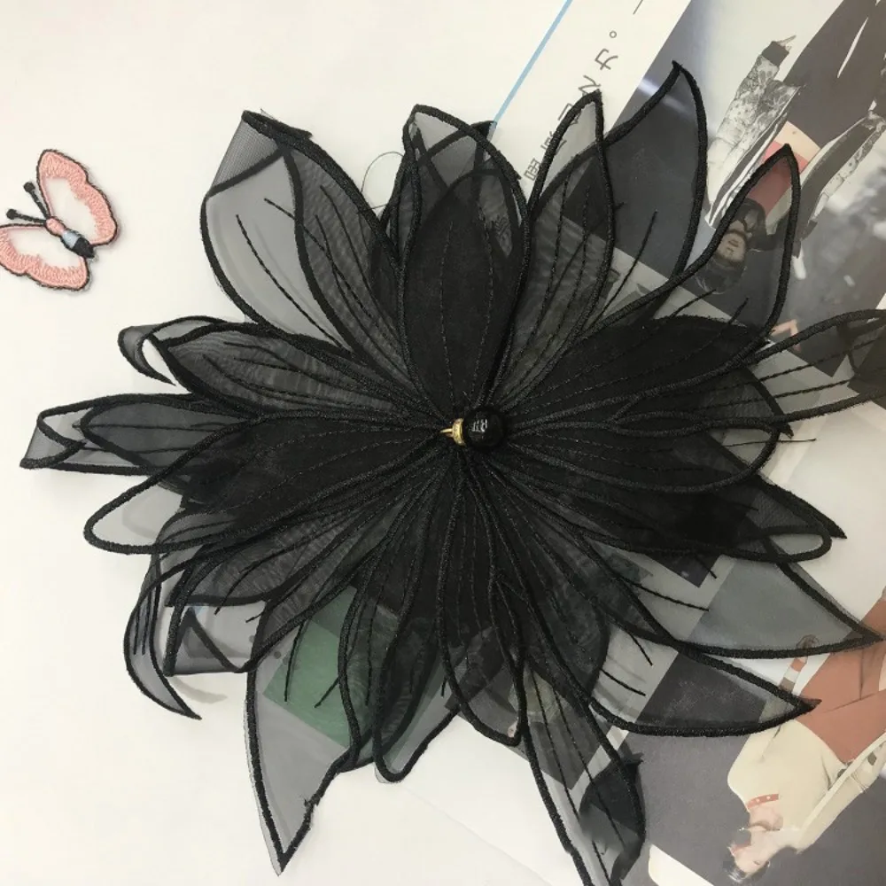 

Trendy Dacron Handmade DIY Beading Flower Flower Shape Women's Clothing Accessories Clothing Accessories