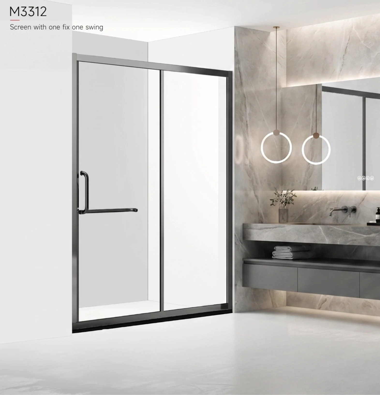 

New Style Cost-effective Shower Tray Bathroom With Heating LED Light. Bathing Steam and Washing in One