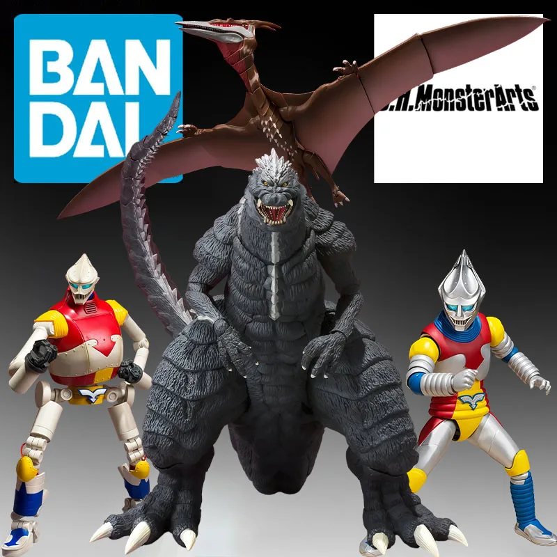 BANDAI Original S.H.MonsterArts Jet Jagger (2021)&(1973)&Layton (2021)&Destructive Godzilla Anime Figures Toys For Christmas