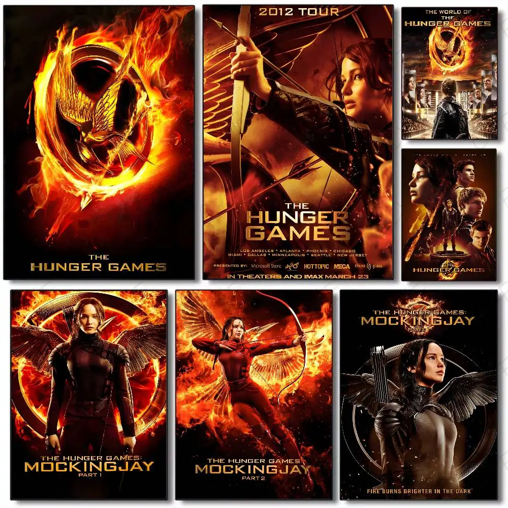 ملصق فني لألعاب H-Hunger مع مطبوعات هدية لتزيين غرفة النوم وغرفة المعيشة