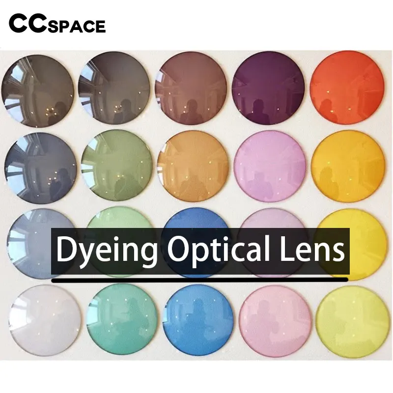 A Pair of Optical Lens Gradient Dyed Myopia Presbyopia Aspheric Prescription Scratch-Resistant 1.56 1.61 1.67 Index Dyeing