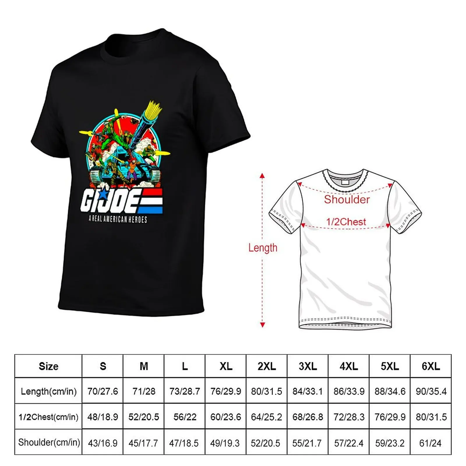 Real American Heroes G.I. Joe Vintage T-Shirt Trend Art Print T-Shirt - view 2